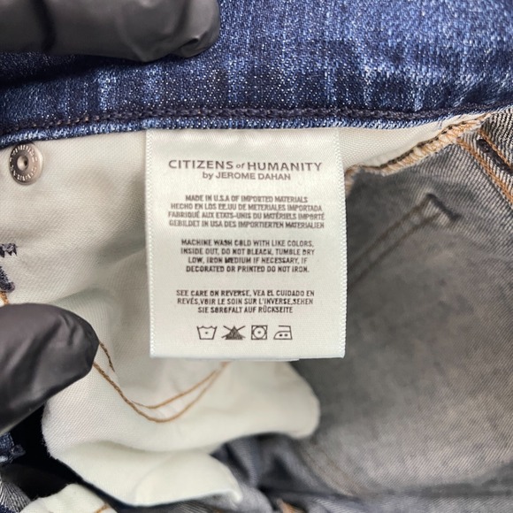 Citizens of Humanity Blue Elsa Mid-Rise Slim Fit Crop Jeans Womens Size 27 - Picture 14 of 16